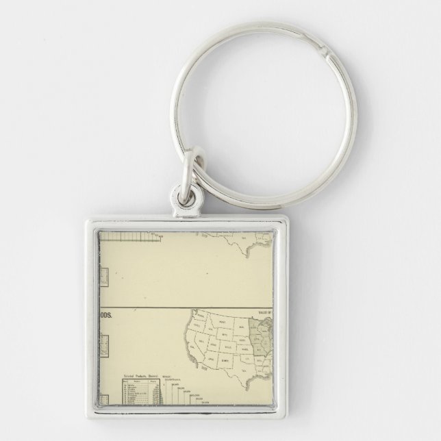 Dyeing, finishing, hosiery, knit goods keychain (Front)