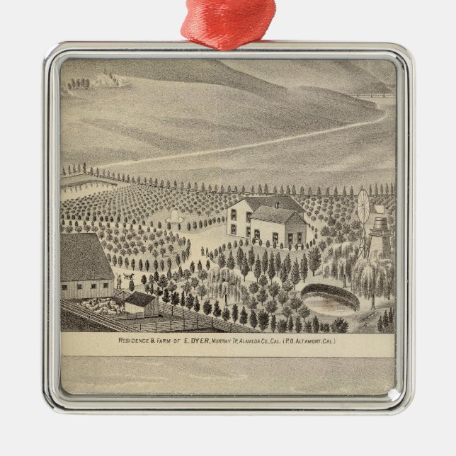 Dyer, Hupers properties Metal Ornament (Front)