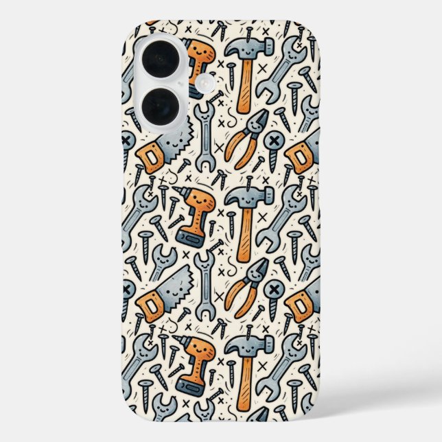 DYI Tool Collection Doodle Art Case-Mate iPhone Case (Back)