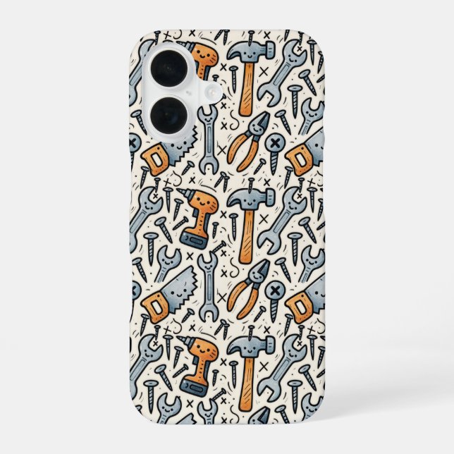 DYI Tool Collection Doodle Art Iphone Case (Back)