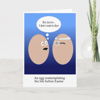Dying Easter Egg Card