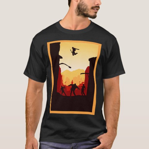 Dying Light Minimalist Travel Style Video Game Art T_Shirt