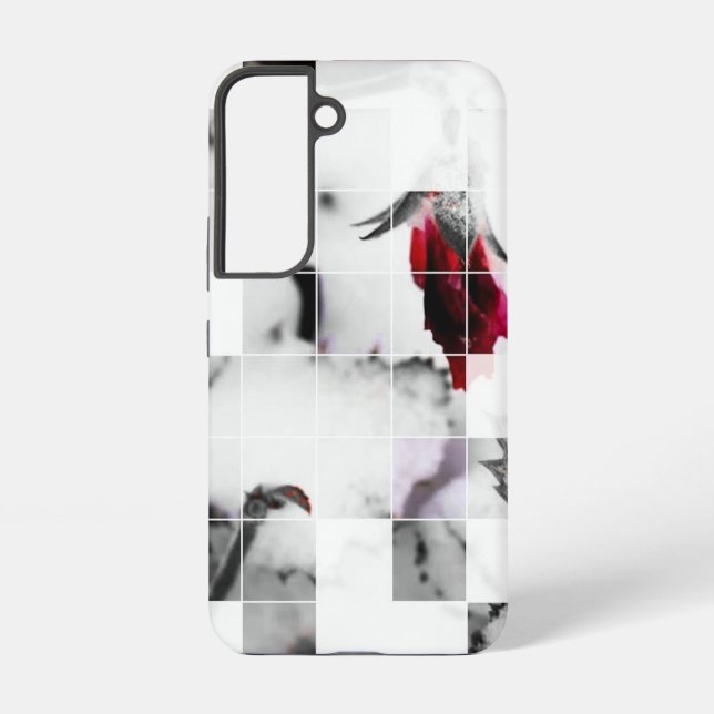 Dying Rose Bloom Photo collage  Samsung Galaxy Case (Back)