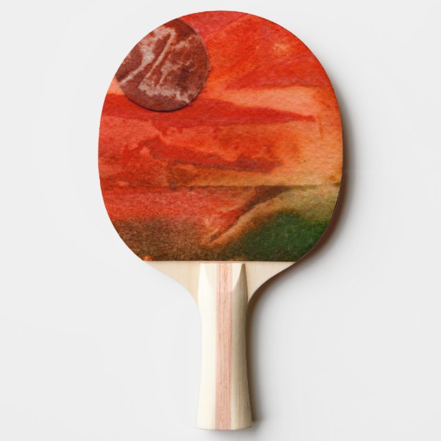 "Dying Sun #3" Ping Pong Paddle (Back)