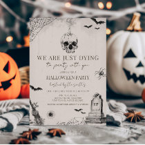 Dying to Party Adult Halloween Party Invitation