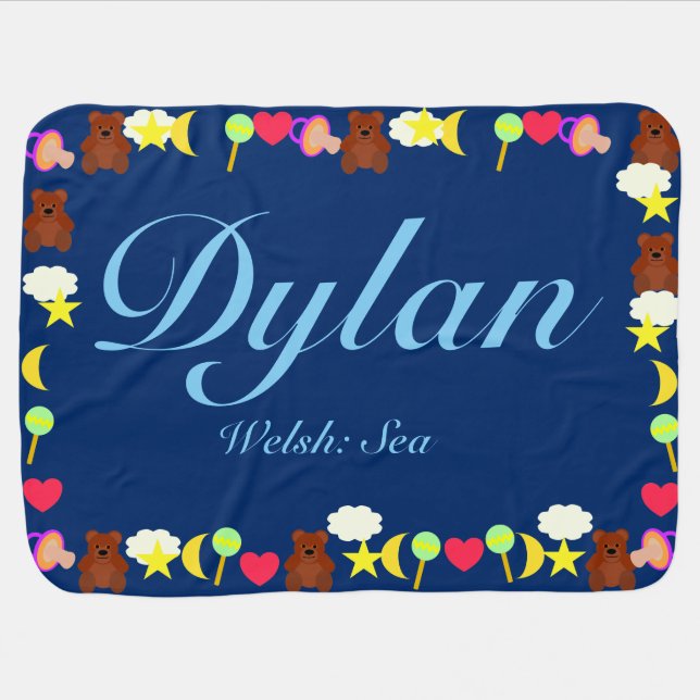 Dylan Baby Blanket Template (Horizontal)