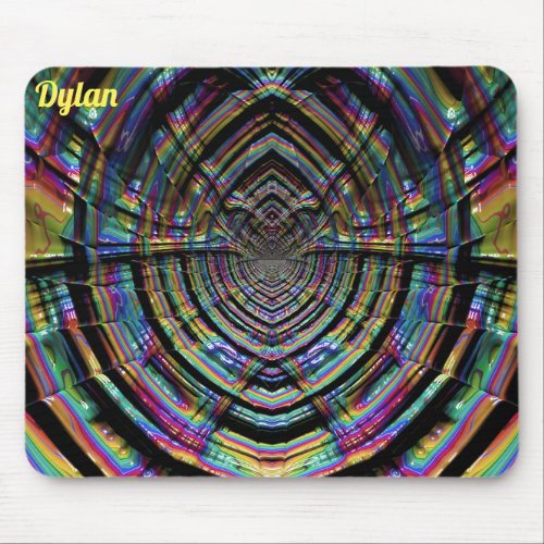 DYLAN  Multitude of Shades Fractal Pattern  Mouse Pad