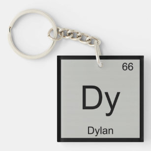 Dylan Name Chemistry Element Periodic Table Keychain