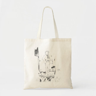 dylan on black tote bag