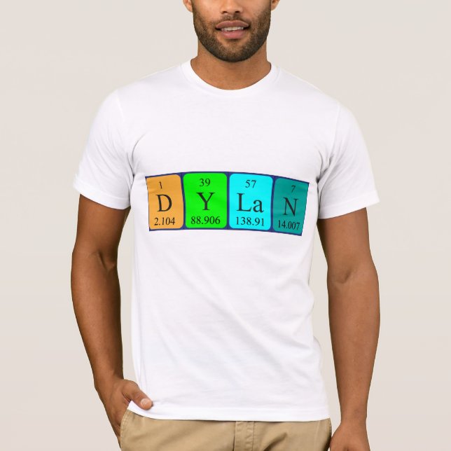 Dylan periodic table name shirt (Front)