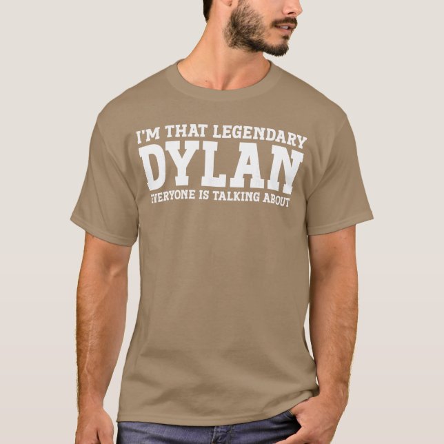 Dylan Personal Name Funny Dylan family T-Shirt (Front)