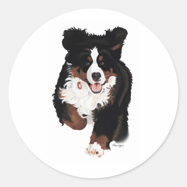 Dylan Rocks Classic Round Sticker (Front)