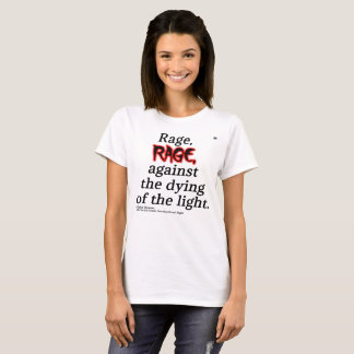 Dylan Thomas "Rage" Women's Basic White Tee