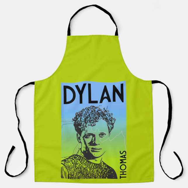 Dylan Thomas Welsh Poet Apron (Front)