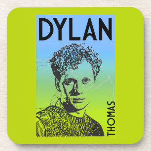 Dylan Thomas Welsh Poet Beverage Coaster