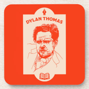 Dylan Thomas Welsh Poet Beverage Coaster