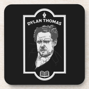 Dylan Thomas Welsh Poet Beverage Coaster