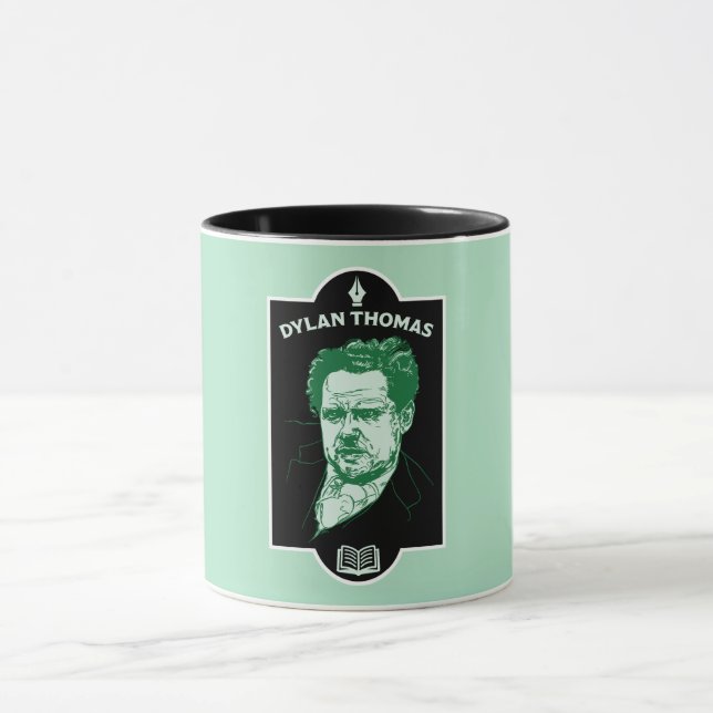 Dylan Thomas Welsh Poet Mug (Center)