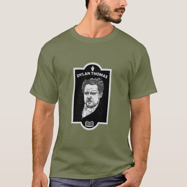 Dylan Thomas Welsh Poet T-Shirt (Front)
