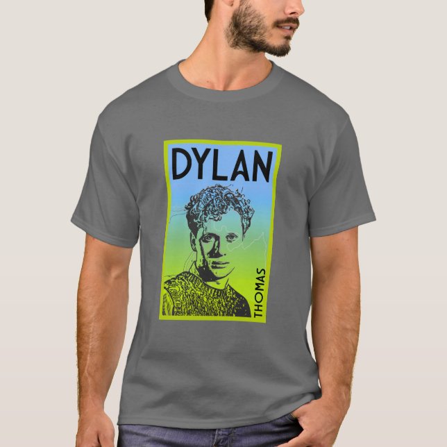 Dylan Thomas Welsh Poet T-Shirt (Front)