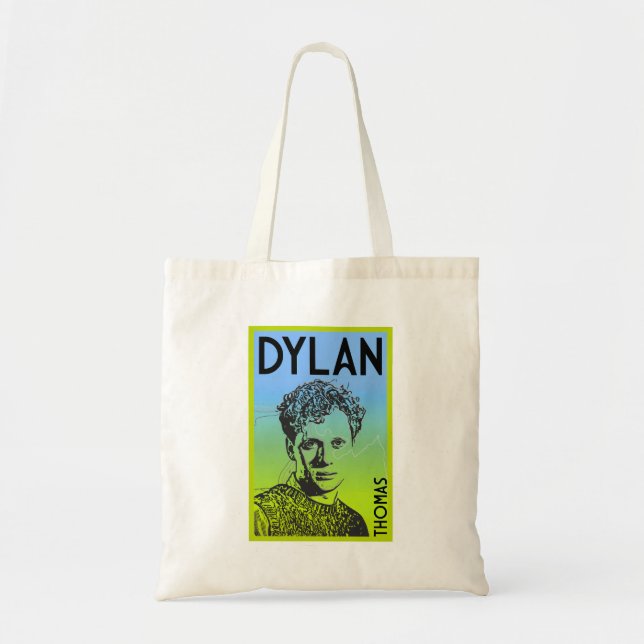 Dylan Thomas Welsh Poet Tote Bag (Front)