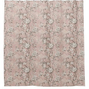 Dylandria Vintage Dusty Rose Pink Shower Curtain
