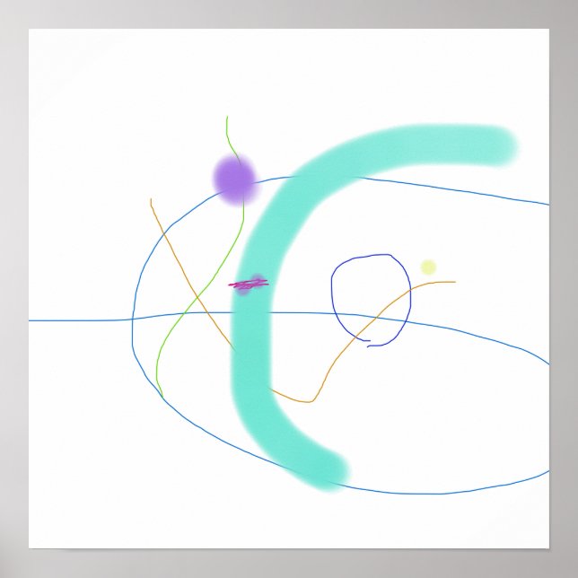 Dynamic Abstract Composition Poster (Front)