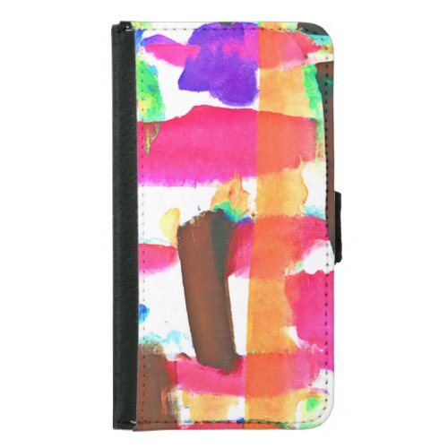 Dynamic Abstract Pattern in Art Samsung Galaxy S5 Wallet Case