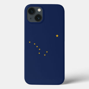 Dynamic Alaska State Flag Graphic on a iPhone 13 Case