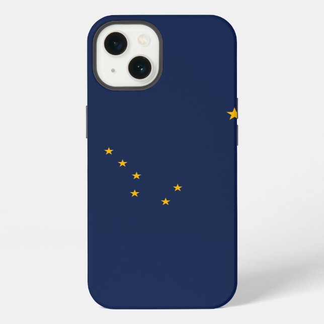 Dynamic Alaska State Flag Graphic on a Iphone Case (Back)