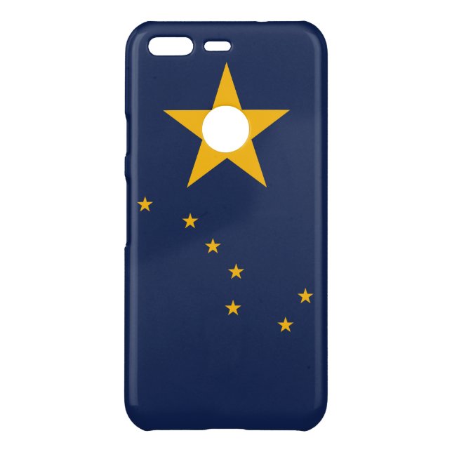 Dynamic Alaska State Flag Graphic on a Uncommon Google Pixel Case (Back)