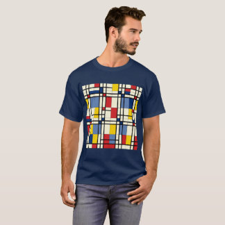 Dynamic and Colorful Piet Mondrian T-Shirt
