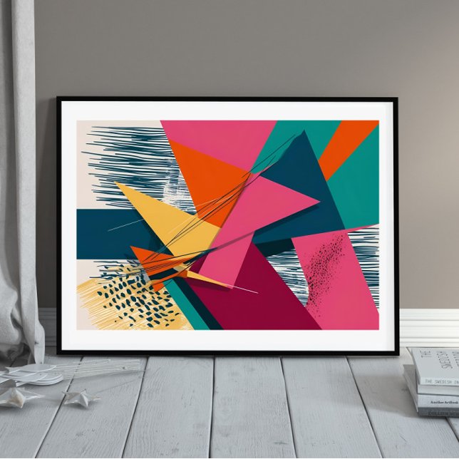 Dynamic Angles & Color Burst Poster (Creator Uploaded)
