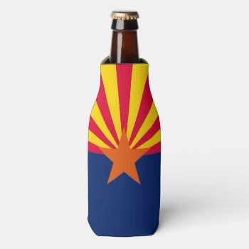 Dynamic Arizona State Flag Graphic On A Bottle Cooler by AmericanStyle at Zazzle