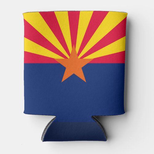 Dynamic Arizona State Flag Graphic on a Can Cooler