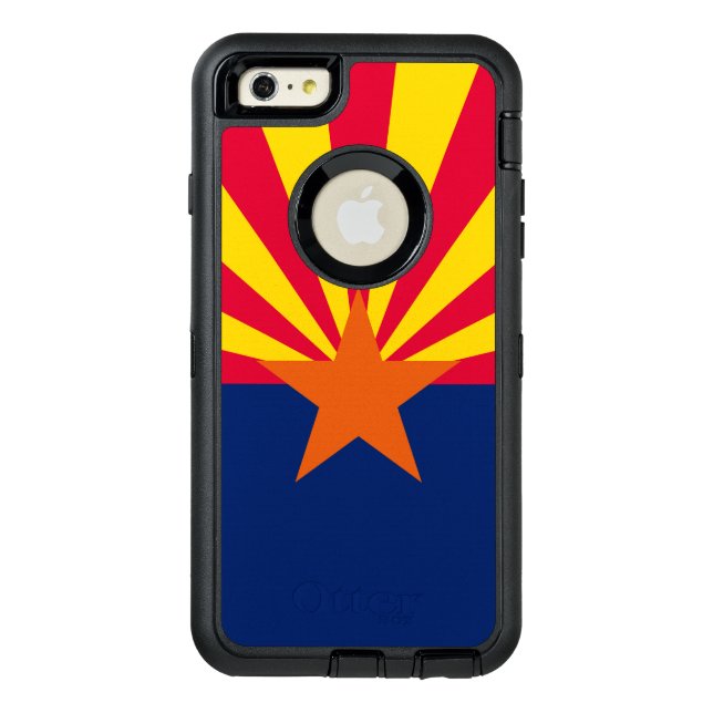 Dynamic Arizona State Flag Graphic on a Otterbox iPhone Case (Back)