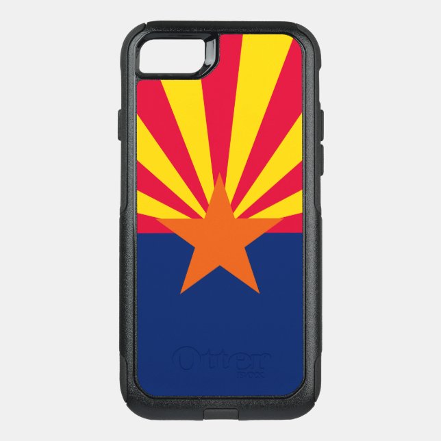 Dynamic Arizona State Flag Graphic on a Otterbox iPhone Case (Back)