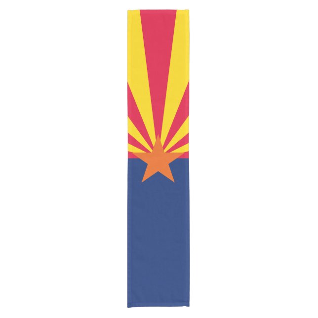 Dynamic Arizona State Flag Graphic on a Short Table Runner (Front)