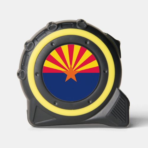 Dynamic Arizona State Flag Graphic on a Tape Measure
