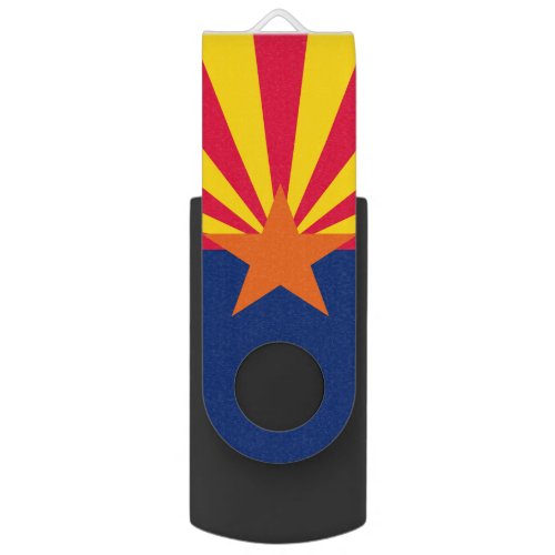 Dynamic Arizona State Flag Graphic on a USB Flash Drive