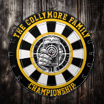 Dynamic Beer Target Artwork Dart Board<br><div class="desc">Celebrate both adventure and relaxation with this circular design featuring a black-and-white beer glass in hand,  framed by a bold target. Perfect for man caves and hunting lodges,  this unique decor piece captures the essence of the hunt while adding rustic flair to your room."</div>