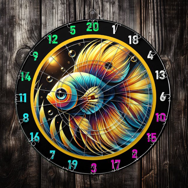 Dynamic Betta Dartboard Wall Art (Creator Uploaded)