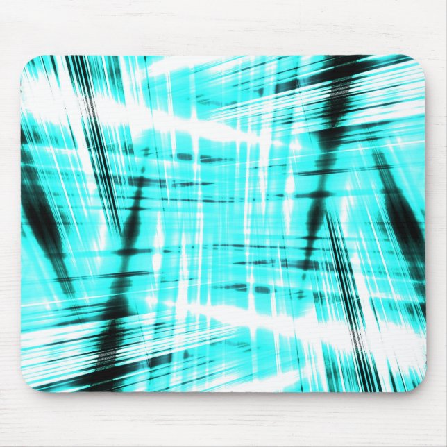 Dynamic blue streaked background mouse pad (Front)