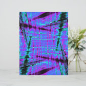 Dynamic blue streaked pattern (Standing Front)