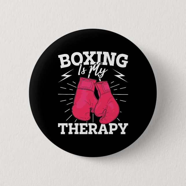 Dynamic Boxing Quote For Coaches Trainers  Button (Front)