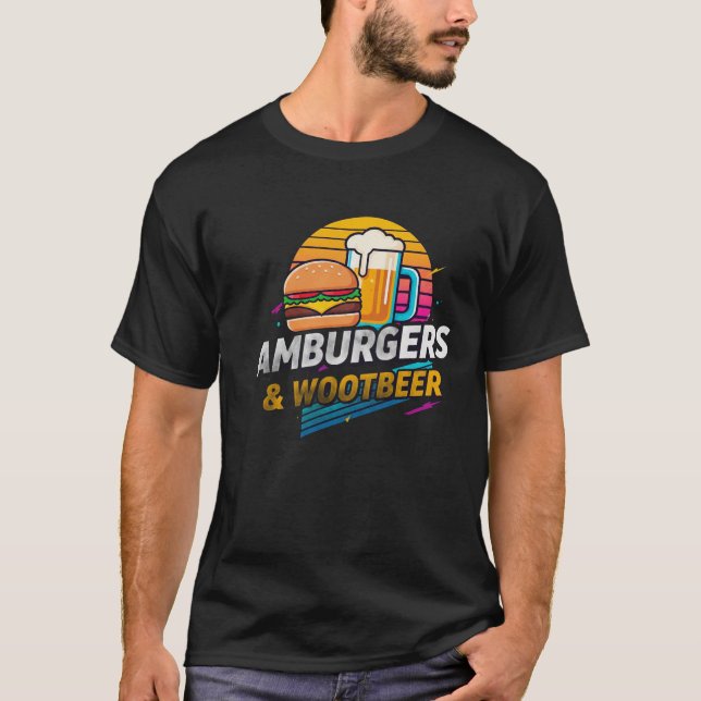 Dynamic Burger & Wootbeer Logo T-Shirt (Front)