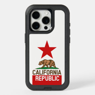 Dynamic California State Flag Graphic on a iPhone 15 Pro Case