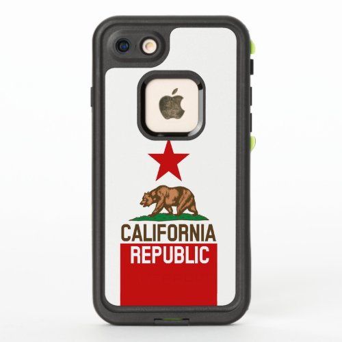 Dynamic California State Flag Graphic on a