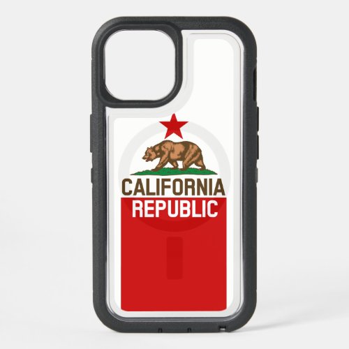 Dynamic California State Flag Graphic on a iPhone 15 Case