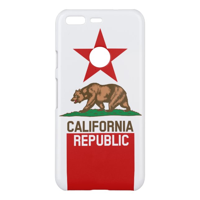 Dynamic California State Flag Graphic on a Uncommon Google Pixel Case (Back)